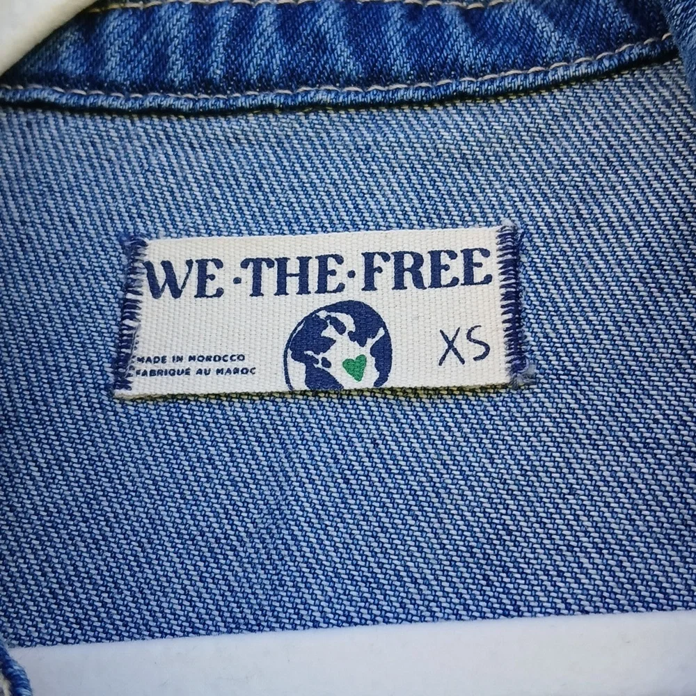 We The Free Denim Jumpsuit NWT Size XS Jeans Townes Coverall - Picture 8 of 16